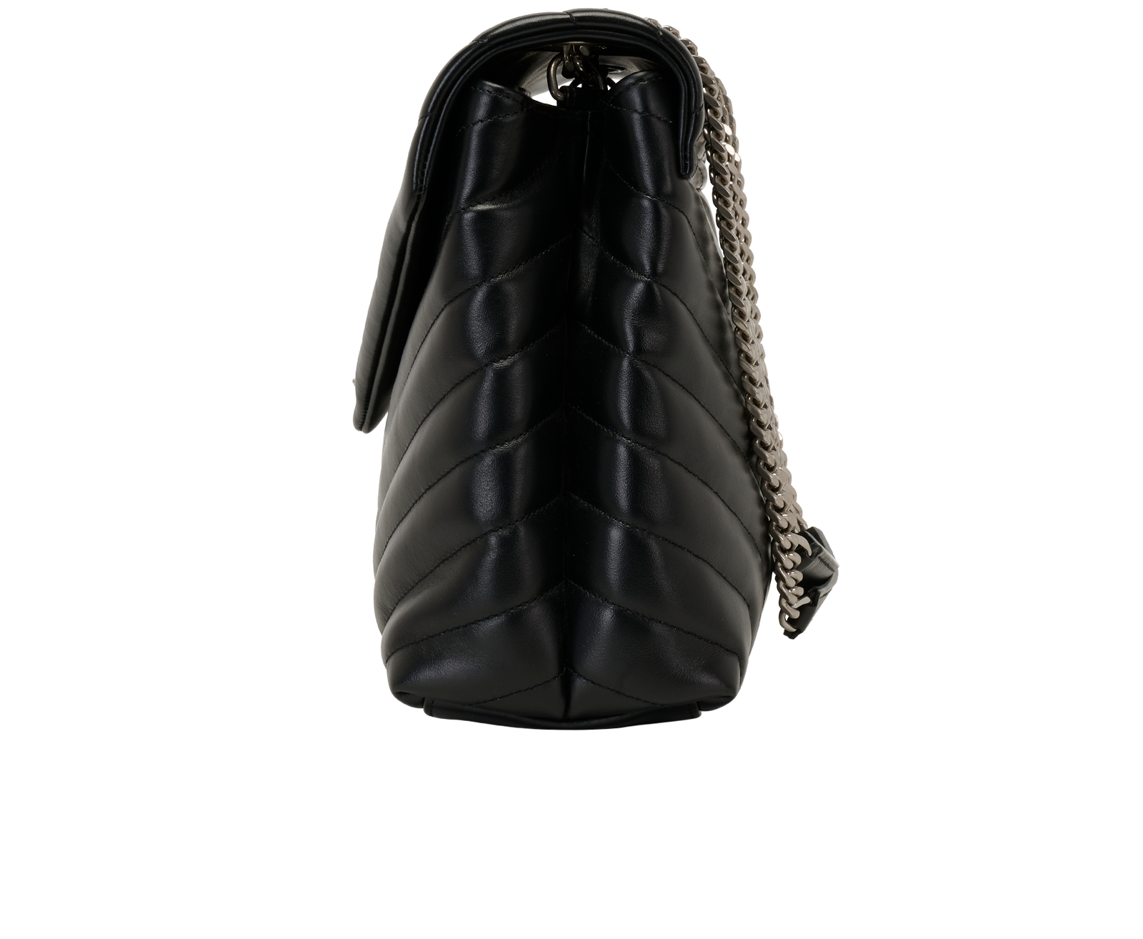 Lou Lou Medium, &pound;1,200, Handbags, Black, Leather, Bottom view